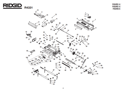 R4331 Manual for Ridgid Thickness Planner