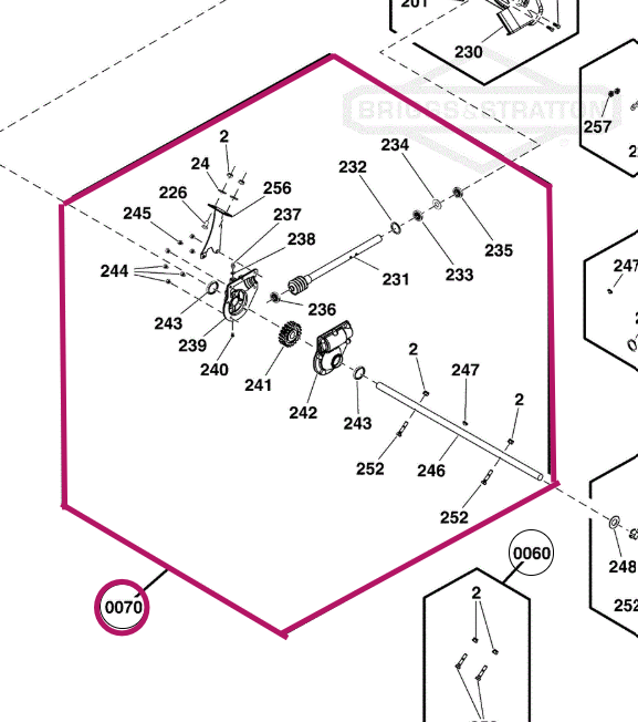 771963 Craftsman Murray Gearbox Assembly | DRMower.ca 